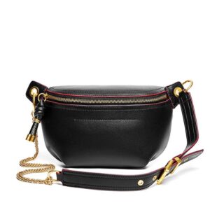 Chic Elegance: Genuine Leather Women's All-Matching Crossbody Chest Bag